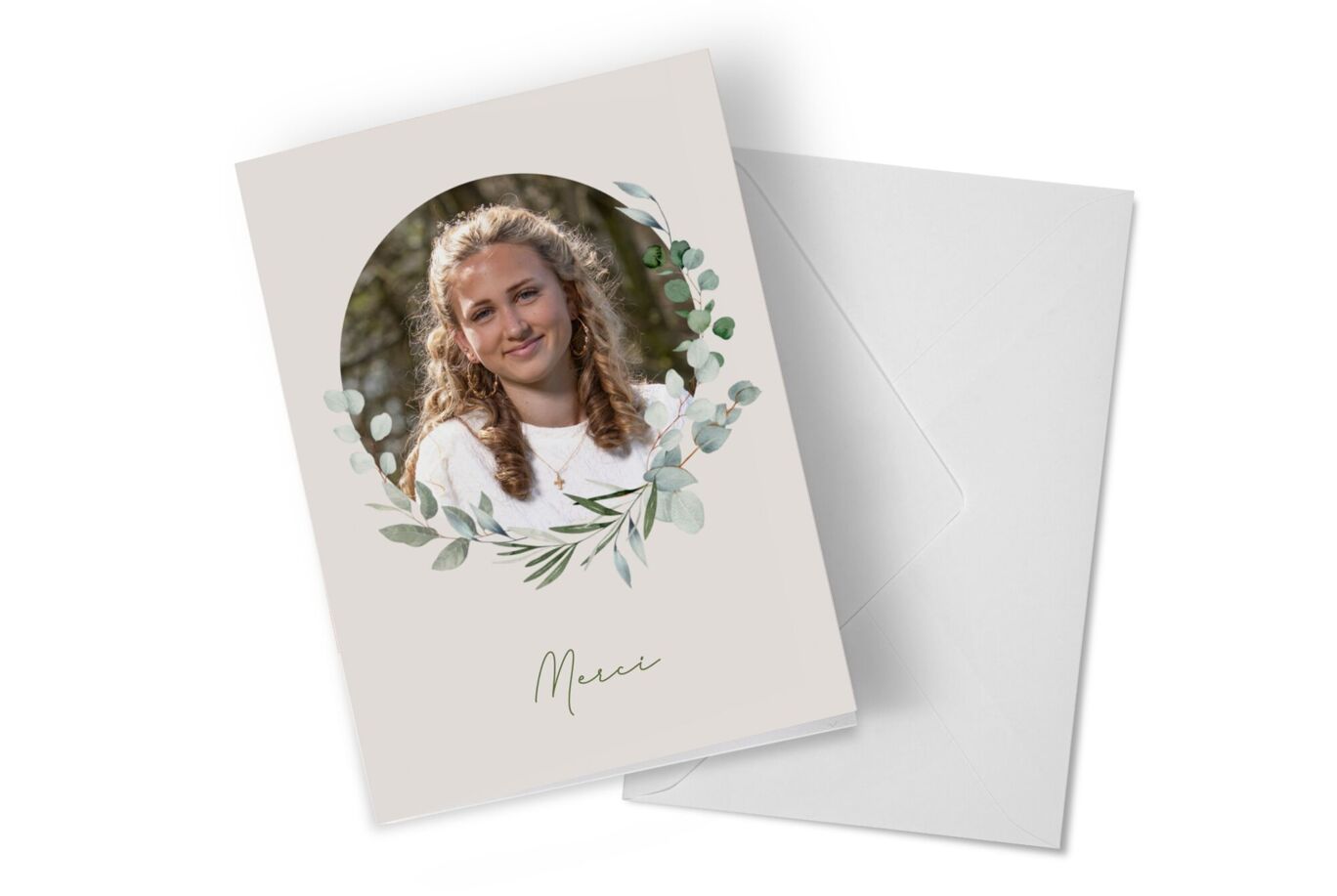 Carte de remerciement confirmation;